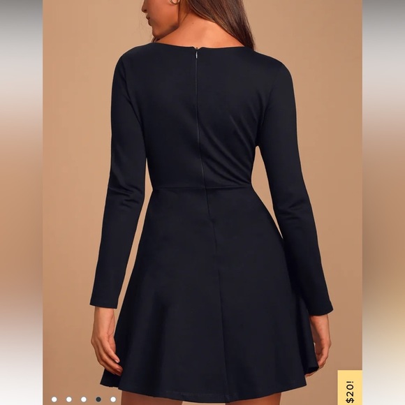 Lulus Elegant Black Long Sleeve Dress - Picture 3 of 11